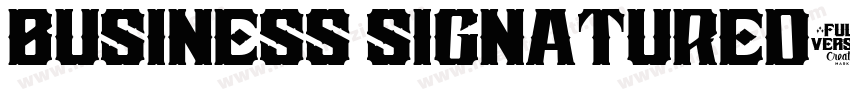 Business SignatureD字体转换